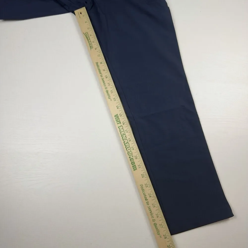 NWT Banana Republic Flat Front Pant Performance Mens 30x28 Blue 100%Polyester